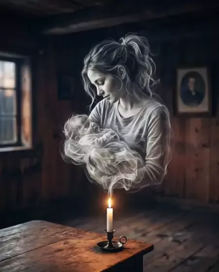 Woman and baby
