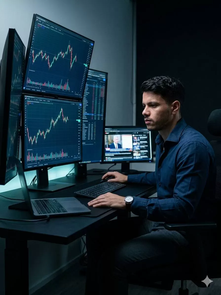 Professional Stock Trader Portrait