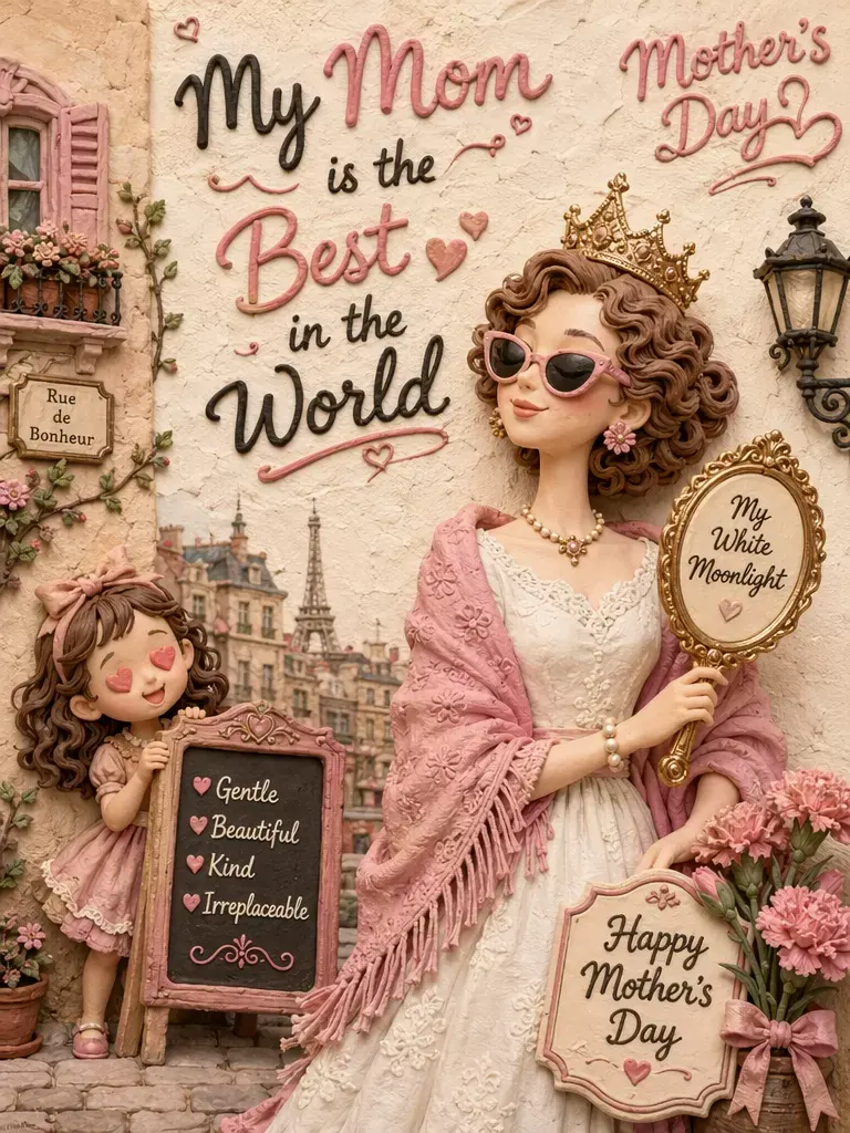 Vintage Clay Style Mother Magic