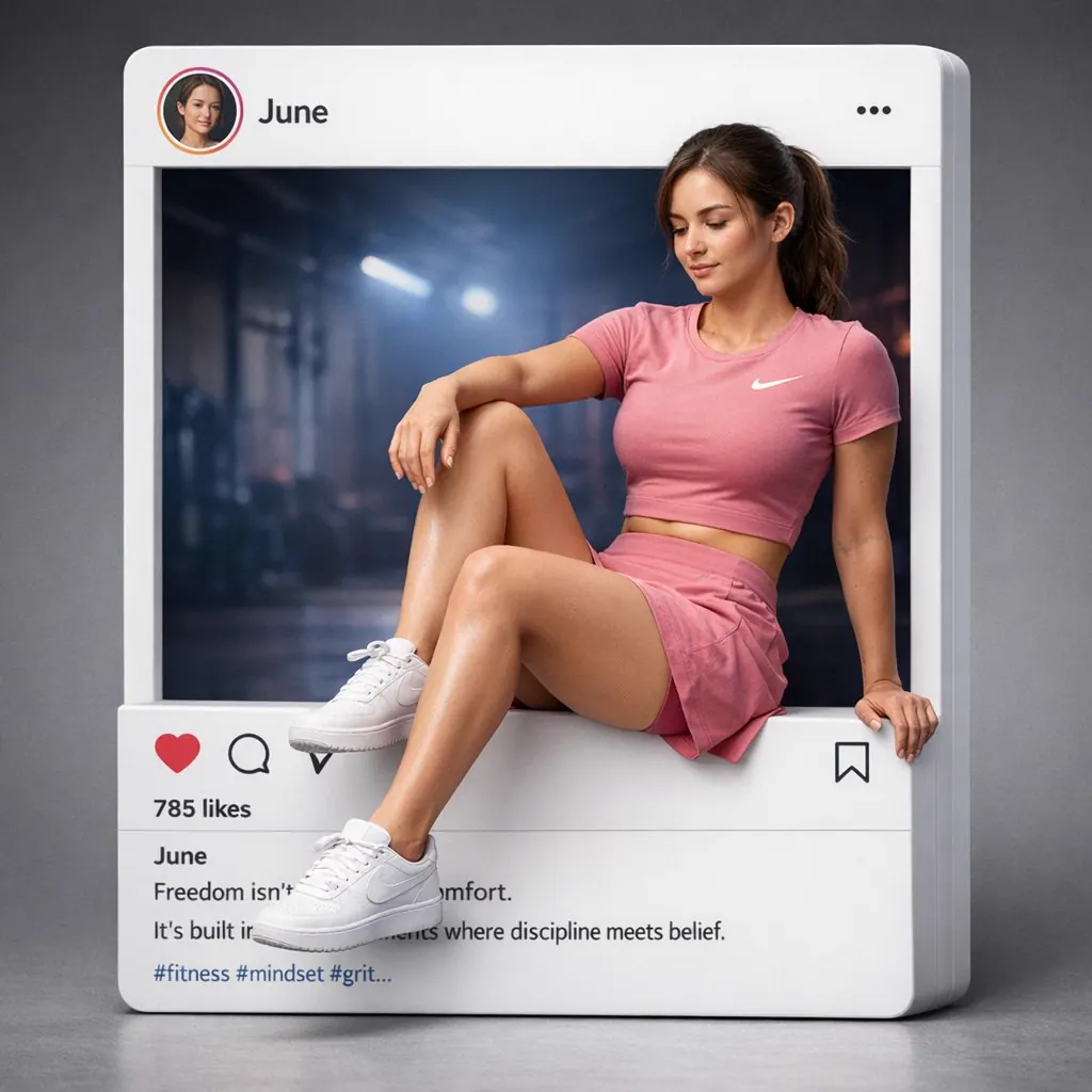 3D İnstagram Görseli Oluşturma