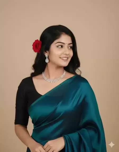 Satin Sari Beauty