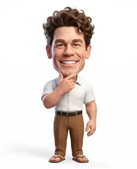 Smiling 3D Caricature