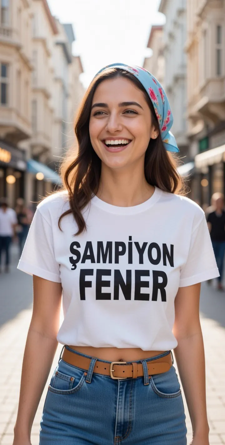 Göğüs Yazılı Cadde Fotoğrafı