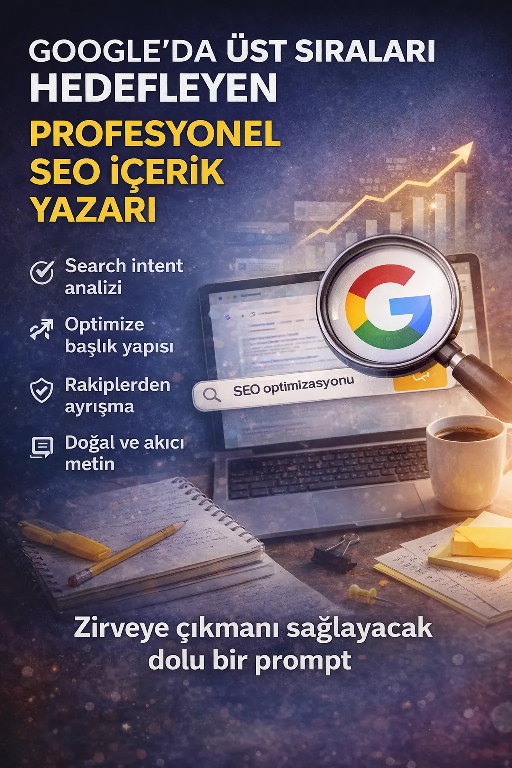 Google’da Üst Sıraları Hedefleyen Profesyonel SEO İçerik Yazarı
