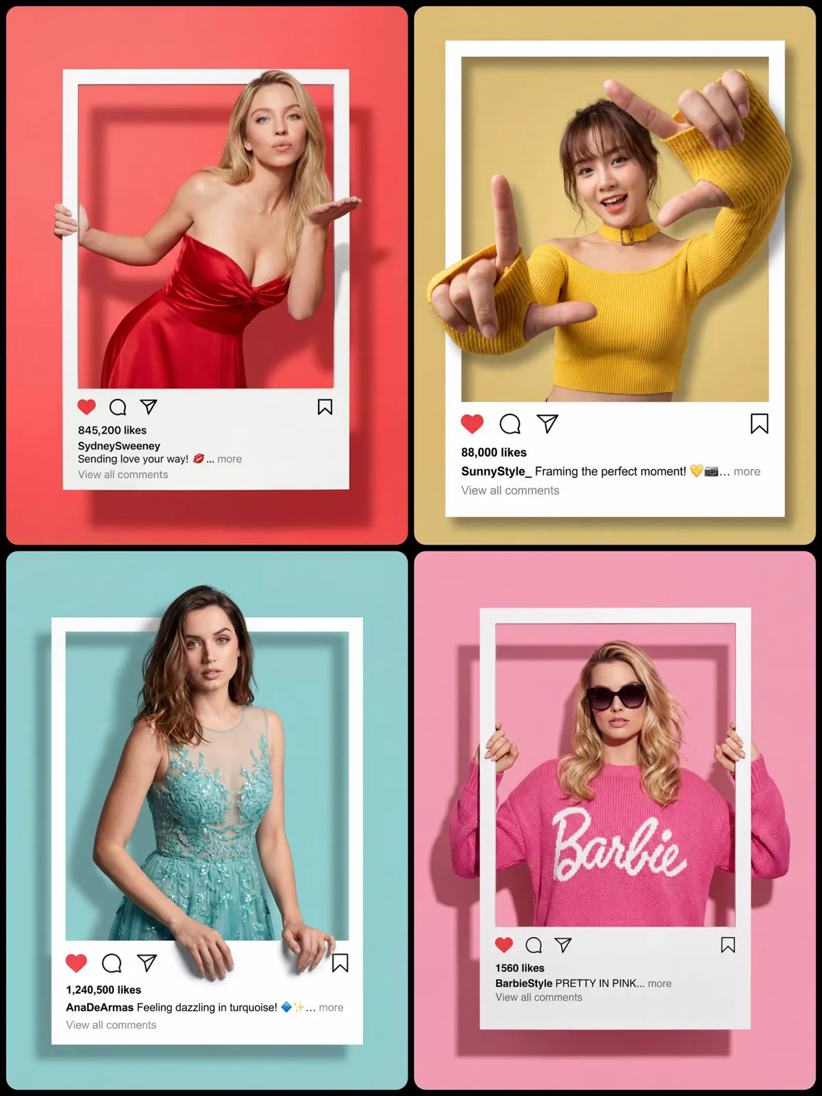 Instagram Pop Out Efektli Görsel