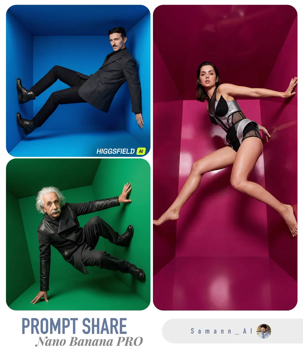 Sürreal Renk Kutusunda Moda Fotoğrafı